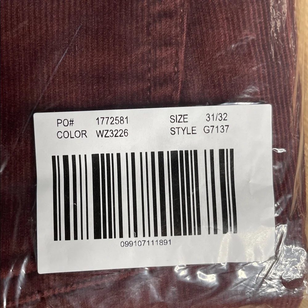 NWT J Crew 770 Straight-Fit Corduroy Pants 31x32